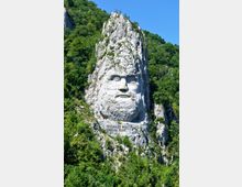 Rock sculpture of Decebalus